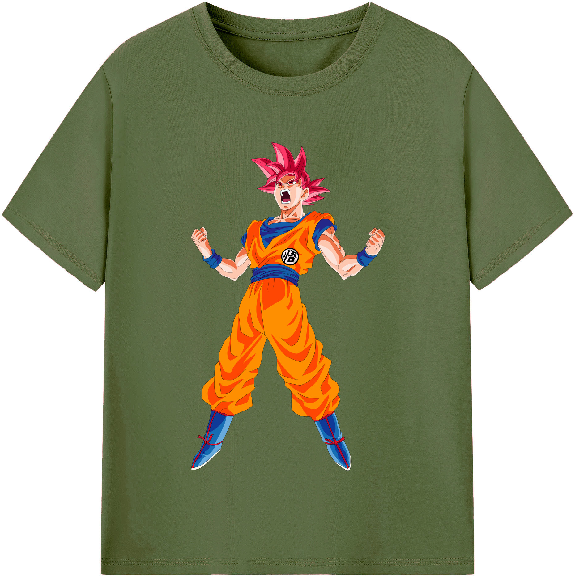 （画像用） ドラゴンボール 孫悟空（そん ごくう）Son Goku カカロット DRAGON BALL Kakarotto 綿100％半袖Tシャツ（フロントプリント）